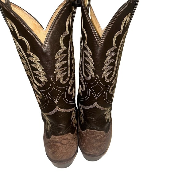 Mens justin cowboy‎ boots sz 8.5 - Picture 3 of 6